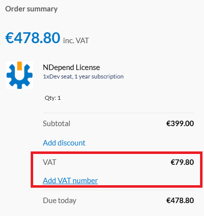 ndepend buy vat gst explanations